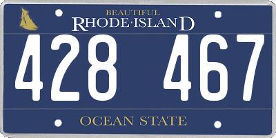 RI license plate 428467
