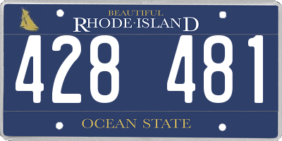 RI license plate 428481