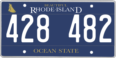 RI license plate 428482
