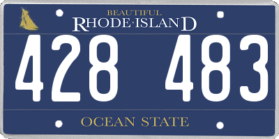 RI license plate 428483