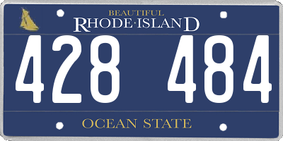 RI license plate 428484