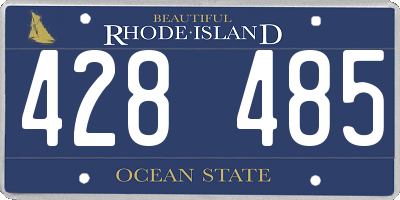 RI license plate 428485