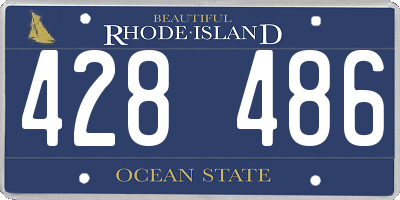 RI license plate 428486