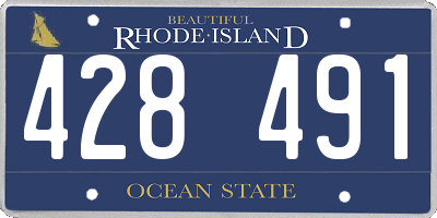 RI license plate 428491