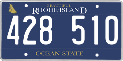 RI license plate 428510