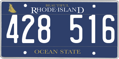 RI license plate 428516
