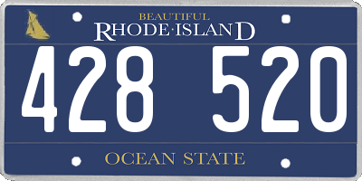 RI license plate 428520