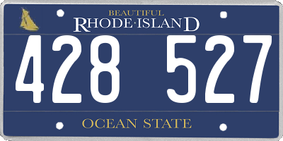 RI license plate 428527