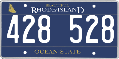RI license plate 428528