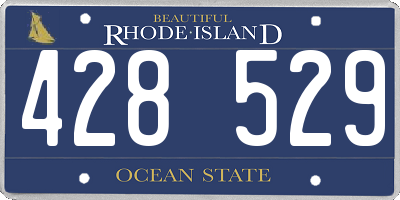 RI license plate 428529