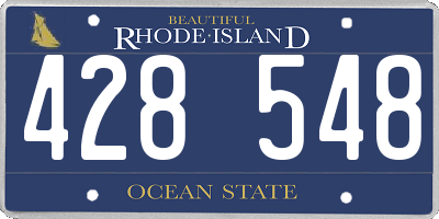 RI license plate 428548