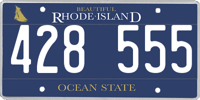 RI license plate 428555