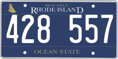 RI license plate 428557