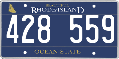 RI license plate 428559