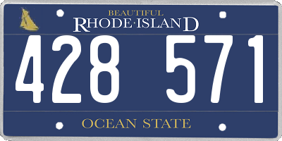 RI license plate 428571