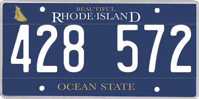 RI license plate 428572