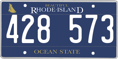 RI license plate 428573