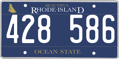 RI license plate 428586