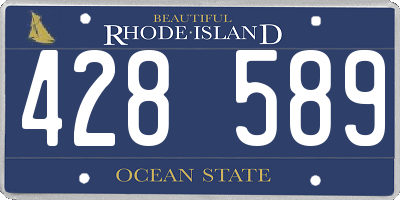 RI license plate 428589