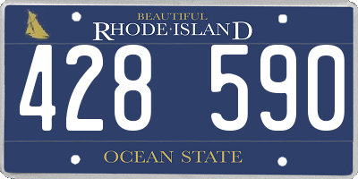 RI license plate 428590