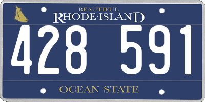 RI license plate 428591