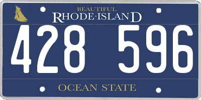 RI license plate 428596