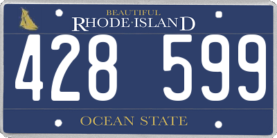 RI license plate 428599