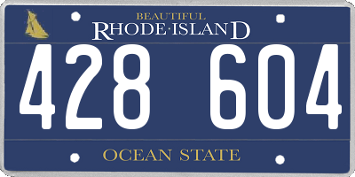 RI license plate 428604