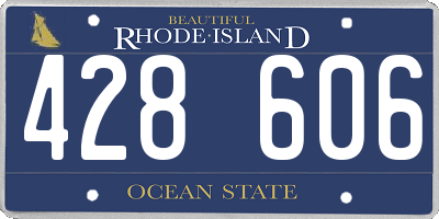 RI license plate 428606