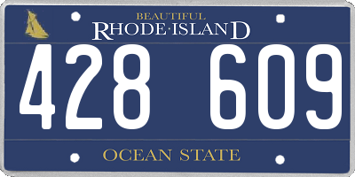 RI license plate 428609