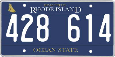 RI license plate 428614
