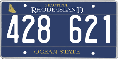 RI license plate 428621