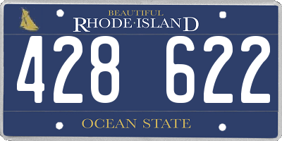RI license plate 428622