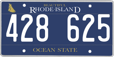 RI license plate 428625