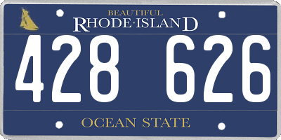 RI license plate 428626