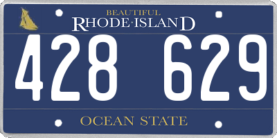 RI license plate 428629