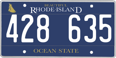 RI license plate 428635