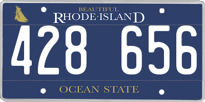 RI license plate 428656