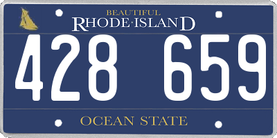 RI license plate 428659