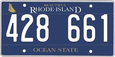 RI license plate 428661