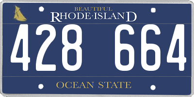 RI license plate 428664