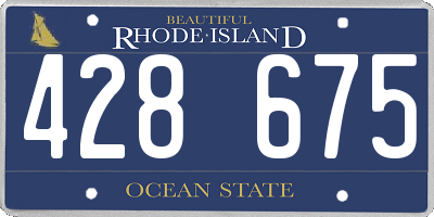 RI license plate 428675