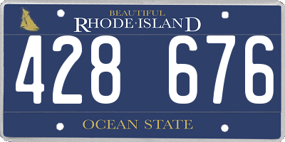 RI license plate 428676