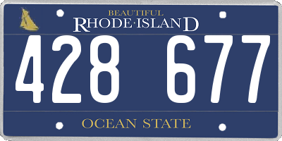 RI license plate 428677
