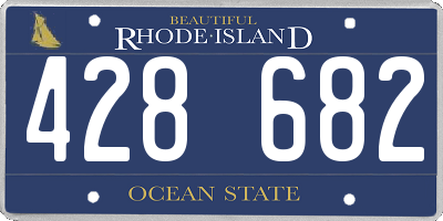 RI license plate 428682