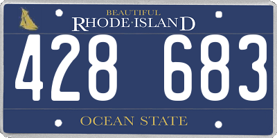 RI license plate 428683