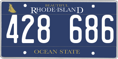 RI license plate 428686