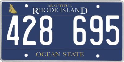 RI license plate 428695