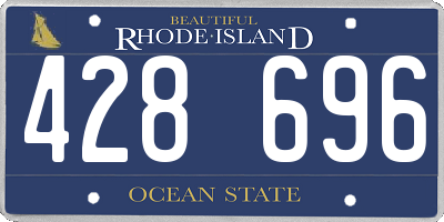 RI license plate 428696