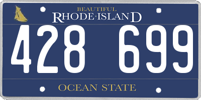 RI license plate 428699